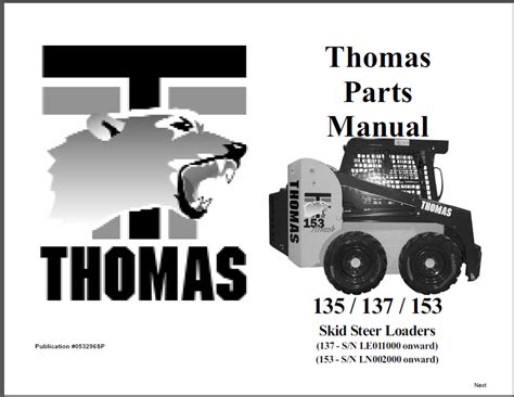 2004 thomas skid steer|thomas skid steer parts lookup.